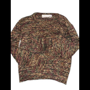 Vintage Liz Claiborne Textured Knit Sweater L Multicolor 90s Chunky Pullover